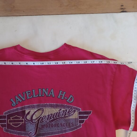 Harley-Davidson Javelina H-D Boerne Texas Red Graphic T-Shirt Men’s Large - Picture 2 of 14